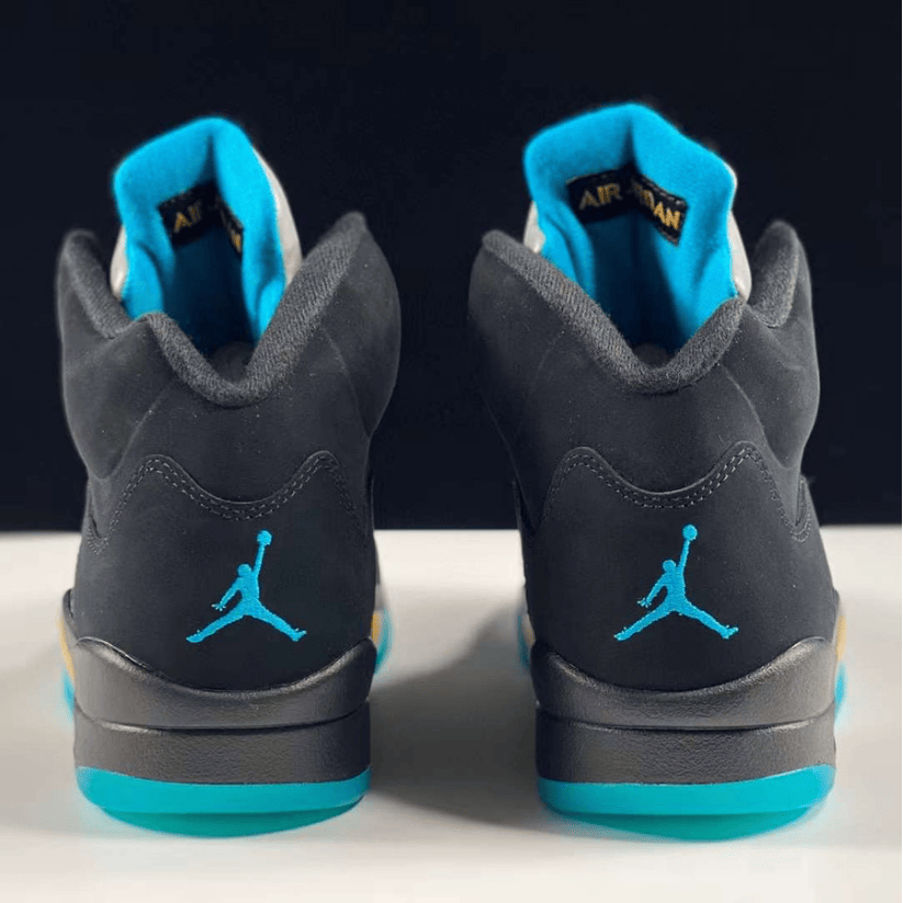 AJ5保罗PE版本市售 Air Jordan 5 “Aqua” AJ5黑色球鞋实战版本 货号：DD0587-047