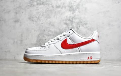 耐克空军白红生胶低帮板鞋 Nike Air Force 1 Low Retro "Since 82" 耐克空军限量版 货号：DJ3911-102