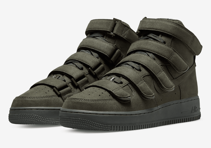 耐克空军碧梨联名Billie Eilish x Nike Air Force 1 High “Sequoia” 耐克空军墨绿高帮 货号：DM7926-300