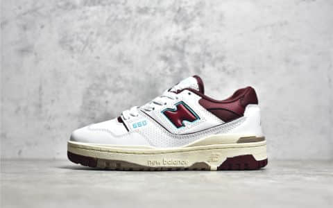 新百伦NB550灰色跑鞋正品复刻 New Balance 550 新百伦550白红板鞋 货号：BB550WBG