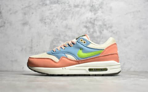 Nike Air Max 1 初代复古气垫慢跑鞋 耐克AIR MAX1粉色透气跑鞋 货号：DV3196-800