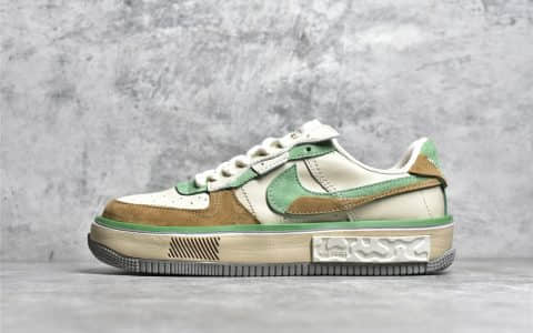 耐克空军丰塔卡系列仙人掌 Nike Air Force 1 Fontanka “Cactus” 耐克空军一号MODO材质 货号：CW6688-801