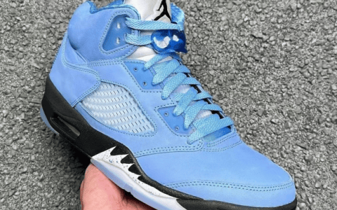 AJ5北卡蓝复刻 Air Jordan 5 “UNC” 超人气AJ5蓝色鞋面水晶底 货号：DV1310-401