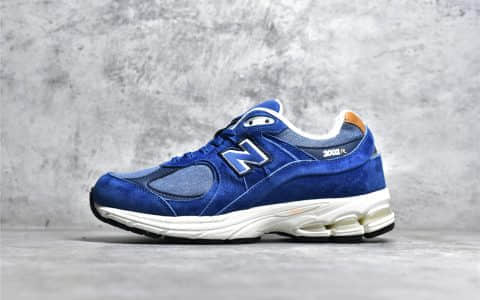 公司级版本新百伦NB2002R蓝色跑鞋 New Balance 2002r NB缓震跑鞋原厂麂皮尼龙网布 货号：M2002REA 