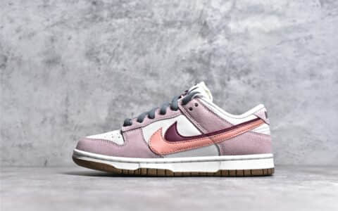 GOD纯原版本耐克Dunk粉色双勾低帮 NIKE DUNK LOW 耐克麂皮板鞋正品代购 货号：DO9457-120