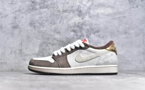 LJR版本AJ1兔年限定低帮限量款 Air Jordan 1 Low OG “Year of the Rabbit” AJ1麂皮低帮 货号：DV1312-200