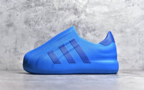 阿迪达斯木屐鞋蓝色环保材料 adidas originals Adifom Superstar 阿迪达斯三叶草板鞋 贝壳头板鞋