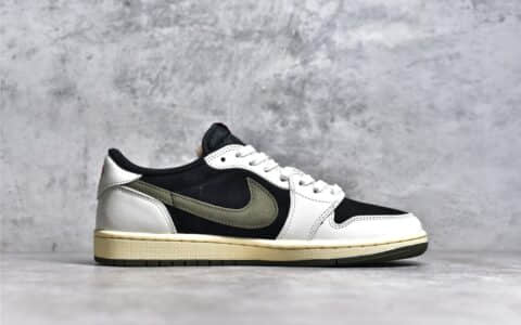 耐克Nike Undefeated x Nike Air Force 1 Low 五道杠联名米白黑空军一号低帮休闲板鞋纯原版本 货号：UN1988-111