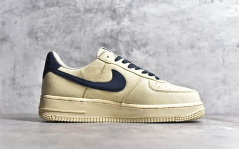耐克Nike Air Force 1'07 蓝金小勾 40周年星星空军一号低帮休闲板鞋纯原版本 货号：DD1225-005