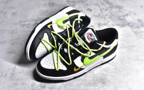 耐克Nike Dunk Low SB泰迪熊白粉绑带定制版低帮滑板鞋纯原版本 货号：DJ5318-640