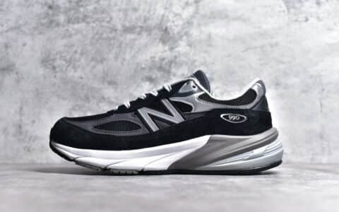 新百伦NB990V6 黑灰跑鞋新百伦透气跑鞋 New Balance 990V6 新百伦第六代跑鞋 货号M990BK6