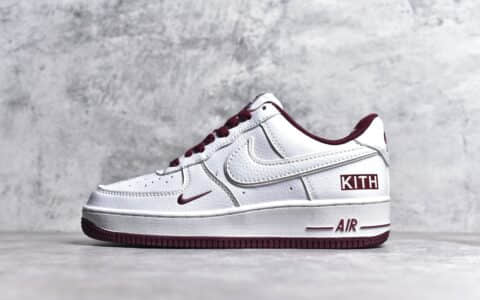 CJ版本耐克空军Kith联名白红低帮 Kith x Nike Air Force 1‘07 Low 莆田耐克空军做的最好的工厂 货号：KT1659-006