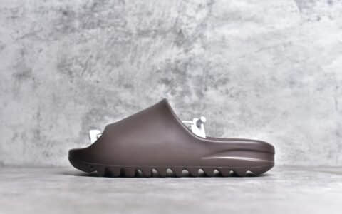 老汪纯原版本阿迪达斯椰子拖鞋棕色adidas Originals Yeezy Slide阿迪达斯椰子拖鞋正品货号55495G