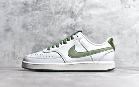 耐克Court Vision低帮板鞋白绿低帮Nike Court Vision Low耐克复古板鞋耐克正品板鞋货号FJ5480-100