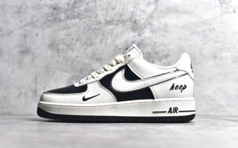 CJ纯原版本耐克空军黑白熊猫拼接Nike Air Force 1'07 Low "Keep Fresh"耐克空军原厂正品复刻 货号BM2023-102