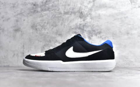 耐克空军58系列黑色滑板鞋 NIKE SB Force 58 耐克SB空军 耐克复古板鞋 耐克橡胶板鞋 货号CZ2959-001