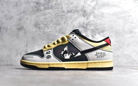 耐克SB Dunk斯图西联名黑红Nike SB Dunk Low "Stussy"耐克SB Dunk涂鸦耐克Dunk黑红货号ST6636-002