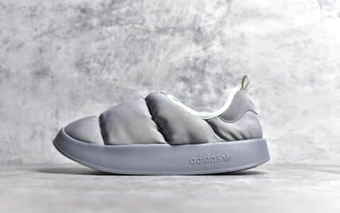 阿迪达斯袜套面包鞋灰色阿迪达斯袜子鞋adidas Originals Puffylette阿迪达斯秋款货号GW9482