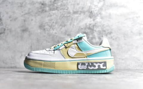 耐克看红军丰塔卡白蓝Nike Air Force 1 Fontanka耐克空军米灰黄耐克空军高品质耐克空军解构板鞋货号CW6688-610