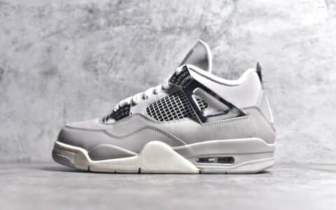 纯原版本AJ4灰色麂皮高规格球鞋Air Jordan 4 Retro "Lihgt lron Ore"AJ4复刻AJ4正品售价货号AQ9129 001GJ