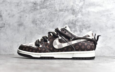 耐克SB Dunk LV联名英雄本色低帮Nike SB Dunk Low耐克Dunk LV联名 耐克LV联名货号FC1688-156