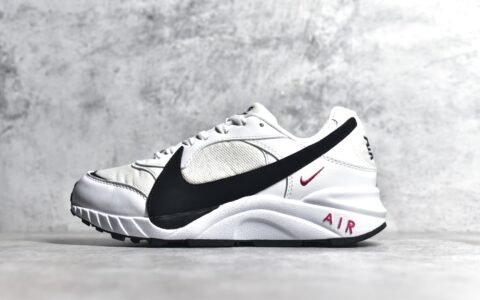 耐克Air Grudge系列白色鞋面黑色大钩跑鞋Nike Air Grudge Leather耐克白色跑鞋耐克缓震跑鞋耐克纯原跑鞋货号102026-011