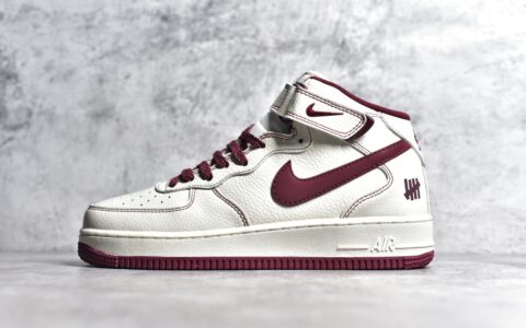 耐克空军白酒红色中帮纯原鞋NikeAir Force 1 Mid耐克空军缓震跑鞋耐克空军中帮耐克空军工厂货号UW2369-015