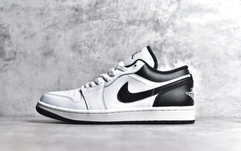 AJ1白黑低帮新配色AJ1白色低帮AJ1小白鞋Air Jordan 1正品AJ1代购2024AJ1新款 货号553558-132
