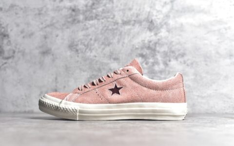 匡威粉色帆布鞋匡威木村麂皮低帮滑板鞋Converse One Star Pro匡威硫化板鞋匡威纯原工厂货号A04156C