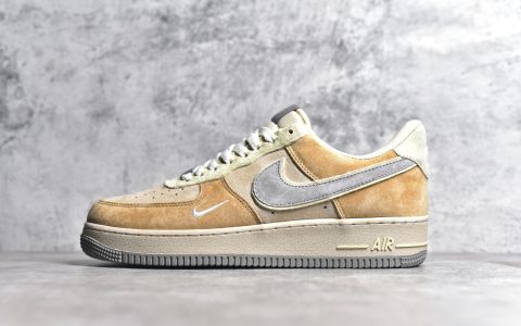 耐克空军甜甜圈棕色低帮Nike Air Force 1 Low 07耐克空军细节图耐克空军实拍货号：CD1221-999