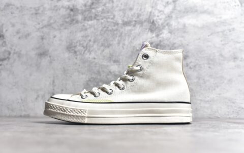 匡威1970S米白高帮Converse Chuck 1970s匡威彩虹低帮纯原匡威真硫化板鞋匡威正品代购级别货号A09832C