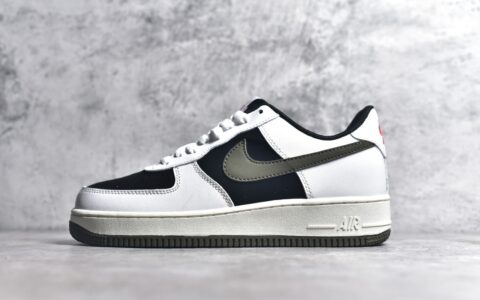 耐克空军白黑鞋面军绿勾低帮Nike Air Force 1 Low 07耐克空军气垫耐克空军纯原耐克空军正品货号AV0383 226