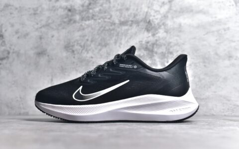 耐克登月7代黑色网面飞线跑鞋Nike Air Zoom Winflo 7耐克登月V7耐克透气跑鞋正品耐克代购货号CJ0291-005